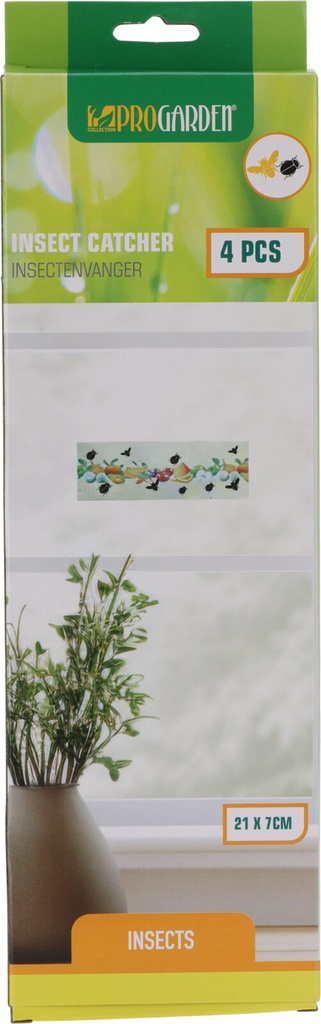 PROGARDEN Piège Collant Insectes - Lot de 4 - 21x7 cm