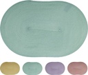 Set de table ovales tressés, 44x29cm, 4 Coloris Disponibles