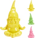 Gnome Yoga Décoratif 19,5 cm - 3 Couleurs Assorties