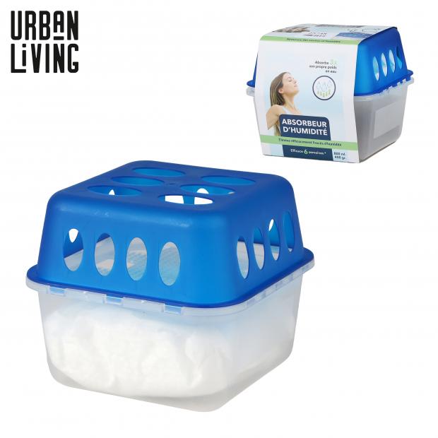 Urban Living Absorbeur Humidité Bac Bleu 400g 800ml