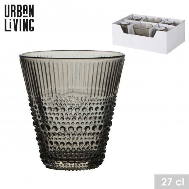 Urban Living Verre à Eau Pearl Mocha Marron 27cl