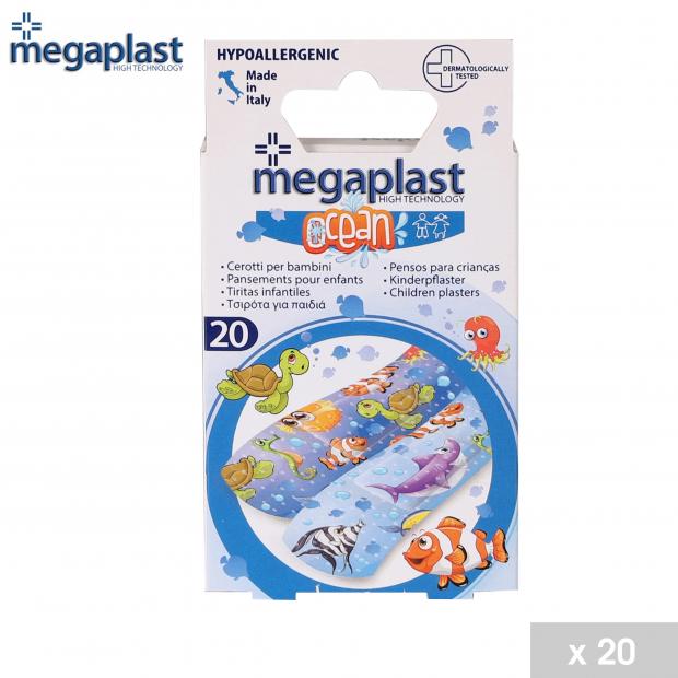 Megaplast Ocean Pansements Enfants Hypoallergéniques x20