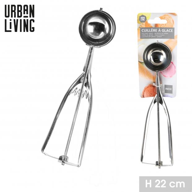 Urban Living Cuillère à glace Inox 22cm pour boules & desserts