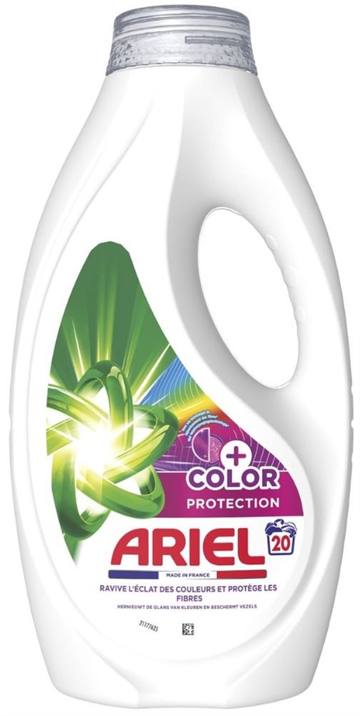 Ariel Lessive Liquide Protection Couleur 20 Lavages 900ml