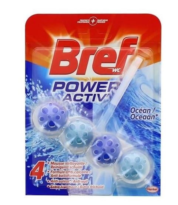 Bref Power Activ' Bloc WC Océan 4 en 1 Anti-Calcaire