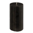 Bougie cylindrique Hugo Noir Ø 7x13 cm