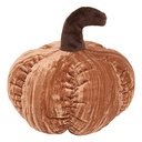 Atmosphera Coussin Citrouille Automne Velours Marron Clair 22x14 cm