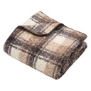 Atmosphera Plaid Bouclette Carreaux Automne Beige 130x170 cm