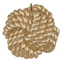 Atmosphera Bougie Déco Pelote Satin Dorée ou Blanche186g