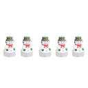 Atmosphera Lot 5 Bougies Chauffe-plat Bonhomme de Neige Noël 17g