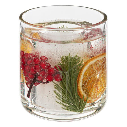 Atmosphera Bougie Gel Noël Baies Rouges Orange Sapin