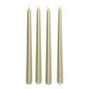 Atmosphera Lot de 4 Bougies Bâton Satin Or 192g