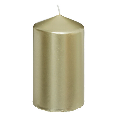 Atmosphera Bougie pilier décorative or satiné 335g