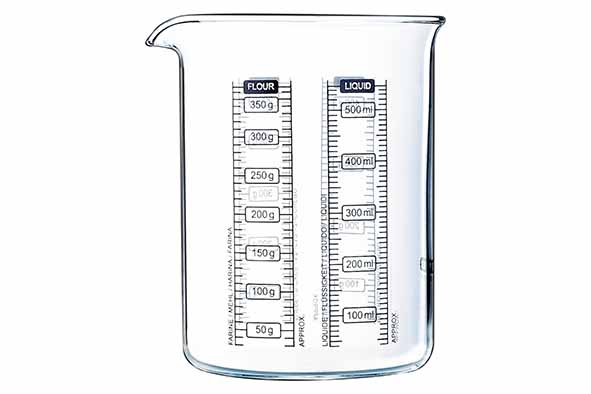 Pyrex KITCHEN LAB Pichet Doseur Gradué Verre 0,5L Farine/Liquide