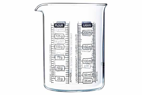 Pyrex Kitchen Lab Verre Doseur Gradué 250ml Cuisson Borosilicate