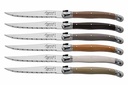 Laguiole Premium Line Treasure Coffret 6 Couteaux Steak Dentelés Multicolores