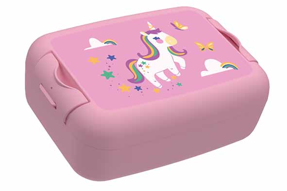 Boîte repas Licorne Rose Day to Day Enfant 17x12x6,5cm