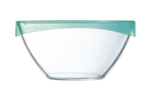 Luminarc Keep'n Box Saladier Verre Couvercle Lagon 28cm 4,9L