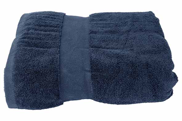Billynn Serviette de Bain Puur Coton 650 g/m² Bleu Poussière 100x200cm
