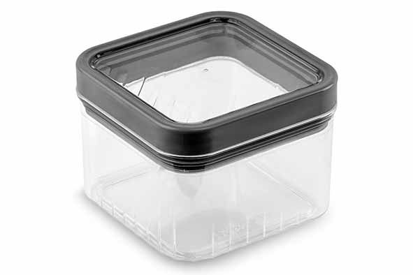 Curver Kara Boîte Hermétique Carrée 0,5L Plastique Transparent/Anthracite