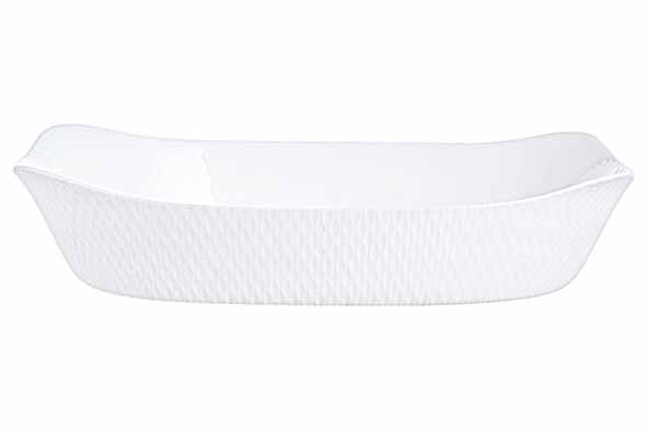 Luminarc Smart Cuisine Wavy Plat à four Rectangulaire Blanc 34x25cm