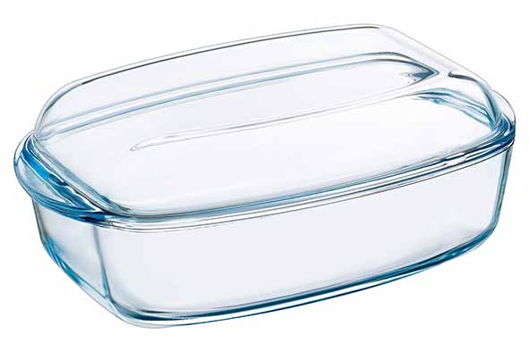 Pyrex Slow Cook Cocotte Rectangulaire Verre 4,3L + 2,2L