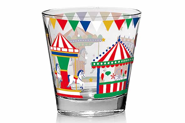 Cerve Nadia Carosello Gobelet Verre Carrousel 25cl Lot de 3