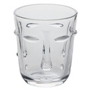 Atmosphera Gobelet bas Visage Verre Transparent 30 cl