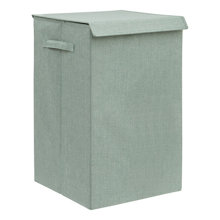 5Five Corbeille Linge Colorama 74L Pliable Vert Céladon Couvercle