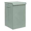5Five Corbeille Linge Colorama 74L Pliable Vert Céladon Couvercle