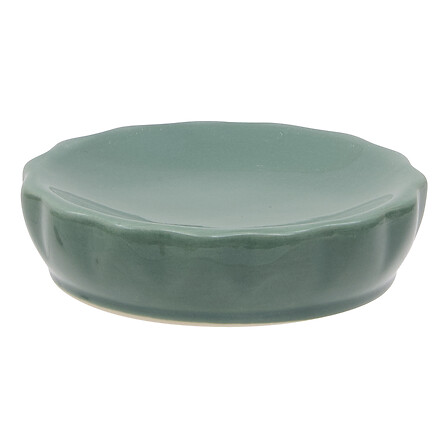 5Five Porte Savon Céramique Suny Colorama Vert Ficus Ø11cm