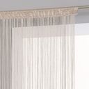 Atmosphera Rideau de fils Voilage Lin Beige 90x200 cm