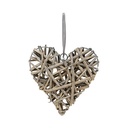 Atmosphera Décoration Murale Cœur Marlo Osier Naturel 19x15 cm