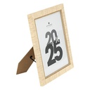 Cadre photo Théa Atmosphera 20x25 cm beige effet bois à poser