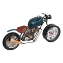 Horloge à poser Moto Route 66 Bleue Métal Atmosphera