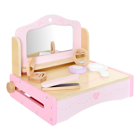 Atmosphera Jeu d'Imitation Coiffeuse Liam Bois Rose Accessoires Enfant