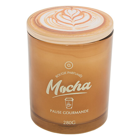 Atmosphera Bougie Parfumée Mocha Pause Gourmande Pot Verre 280g