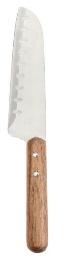 COUTEAU SANTOKU EN INOX ET ACACIA