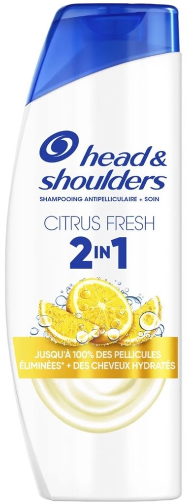 Head & Shoulders Shampoing Antipelliculaire Soin Citrus Fresh 2 en 1 - 300ml