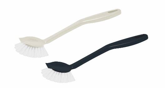 BROSSE DE VAISSELLE RONDE EN PLASTIQUE - 2 COULEURS DISPONIBLES