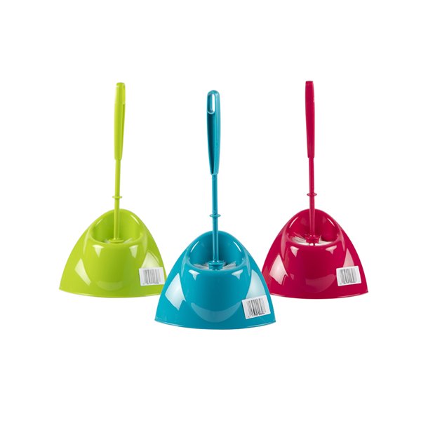 BROSSE WC AVEC SOCLE EN TRIANGLE - 3 COULEURS DISPONIBLES