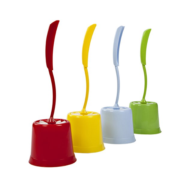 BROSSE WC AVEC SOCLE EN PLASTIQUE - DISPONIBLE EN 5 COULEURS