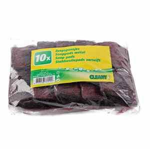 PADS ABRASIFS IMPRÉGNÉS DÉTERGEANT - 10 PIÈCES