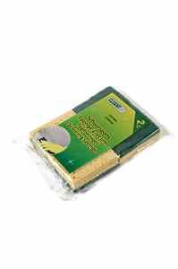 ÉPONGE À RÉCURER VISCOSE 2 PIÈCES - 70 x 110 x 25MM