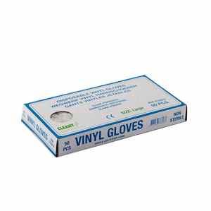 GANTS VINYLE TAILLE L - 50 PIÈCES