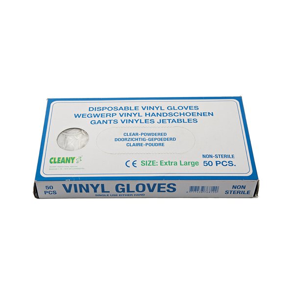 GANTS VINYLE TAILLE XL - 50 PIÈCES