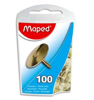 Maped Punaises Cuivrées Ø10mm - Boîte de 100