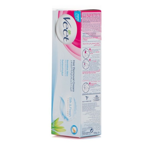 Veet Creme 100ml P.Sensibles Aloe Vera Fr.