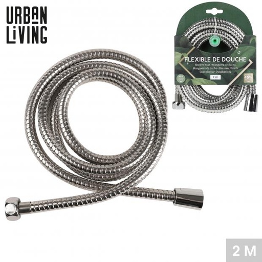 DOUCHE & BAIN - FLEXIBLE DE DOUCHE EN INOX - 2 MÈTRES