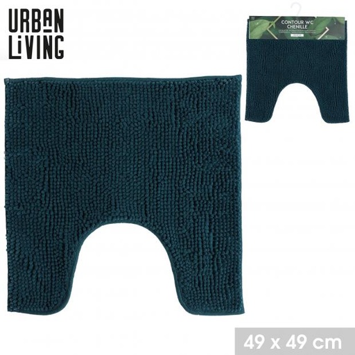 DARK SAPHIRE - TAPIS CONTOUR WC CHENILLE - 49X49CM